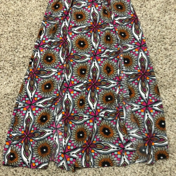 Multi Floral Print Halter Maxi Dress - Picture 3 of 5